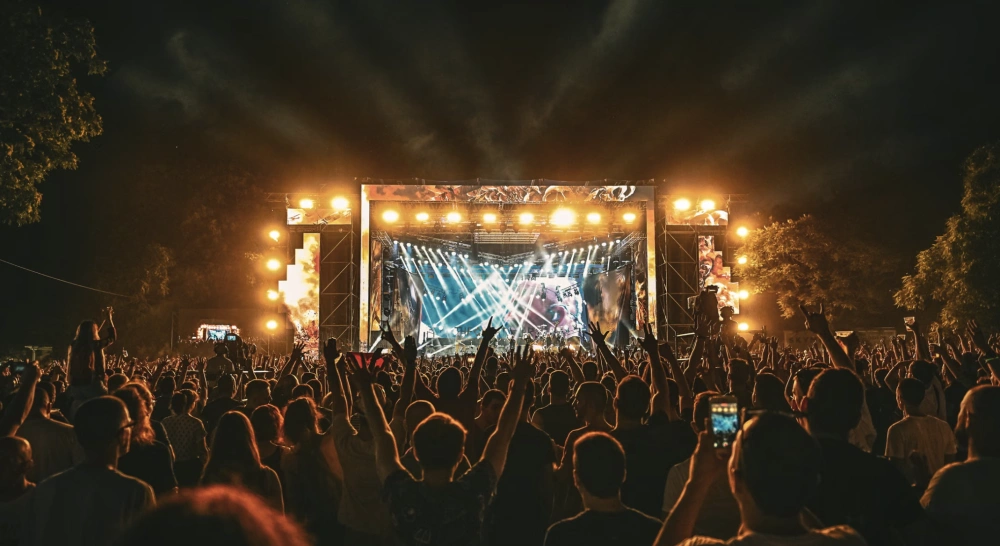 Muziek festival met online ticketing